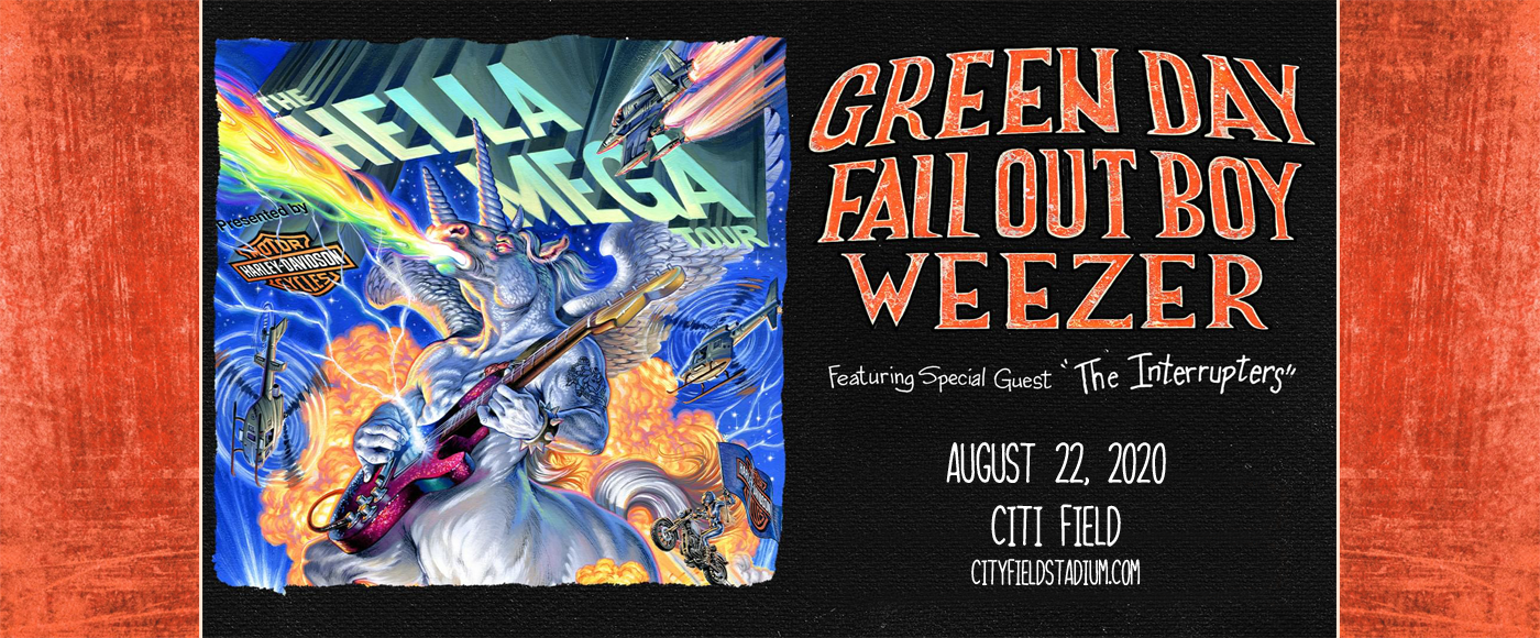 Hella Mega Tour: Green Day, Fall Out Boy, Weezer & The Interrupters at Citi Field tickets Hella Mega Tour: Green Day, Fall Out Boy, Weezer & The Interrupters at Citi Field