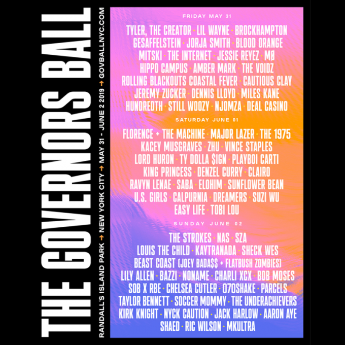 Governor's Ball Music Festival: Billie Eilish, Dababy, Rufus Du Sol & Leon Bridges (Time: TBD) - Friday at Citi Field