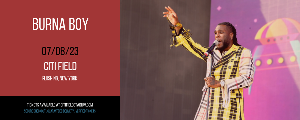 Burna Boy at Citi Field tickets Burna Boy at Citi Field
